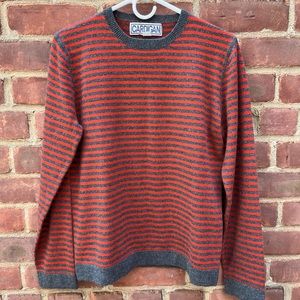 Men’s cashmere stripe sweater SZ Medium